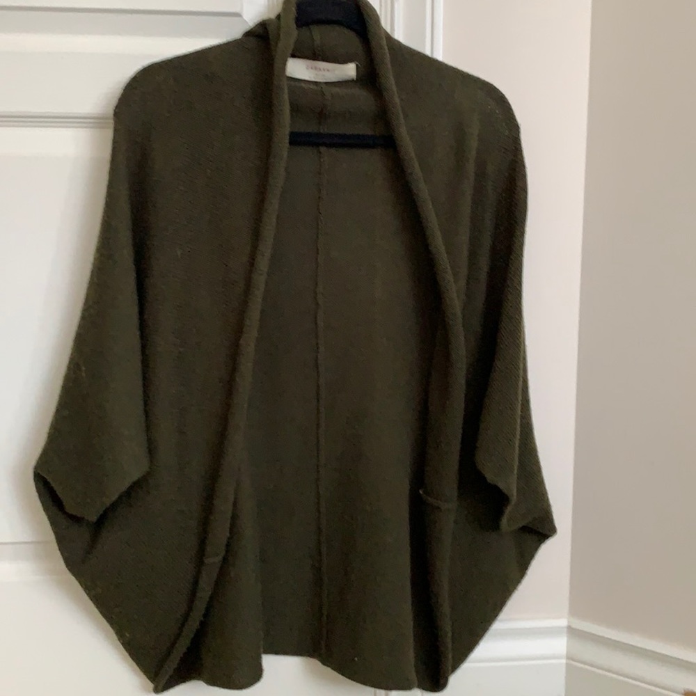 Green Zara Knit Cardigan